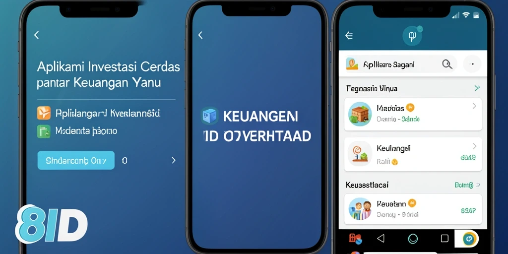 Tampilan antarmuka aplikasi 8ID dengan fitur Investasi canggih.