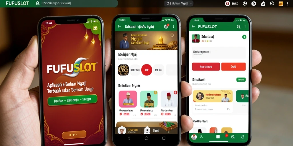 Tampilan antarmuka aplikasi FUFUSLOT yang sederhana dan informatif.