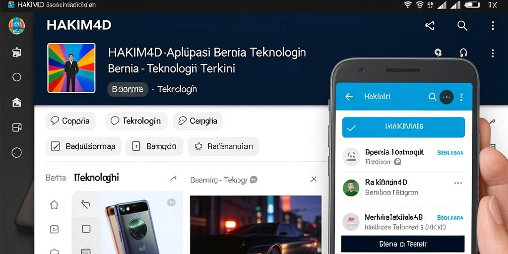 Antarmuka HAKIM4D yang modern dan user-friendly.