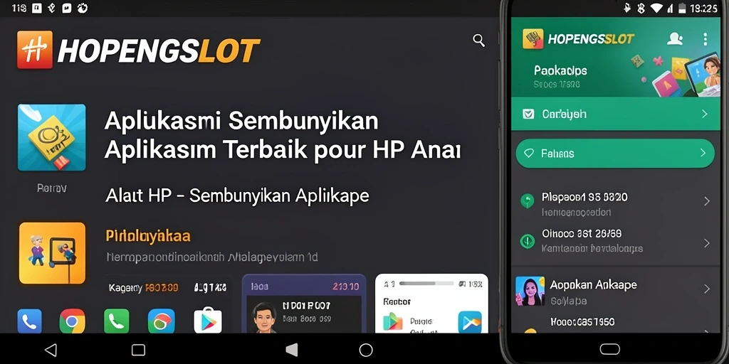 Antarmuka HOPENGSLOT yang memudahkan menyembunyikan aplikasi.
