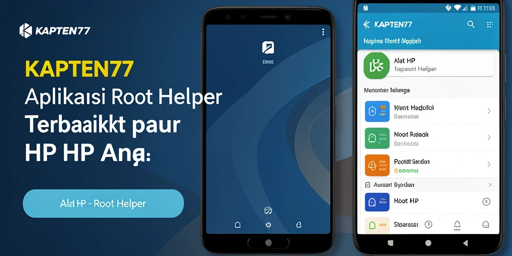 Antarmuka KAPTEN77 yang user-friendly untuk rooting HP.