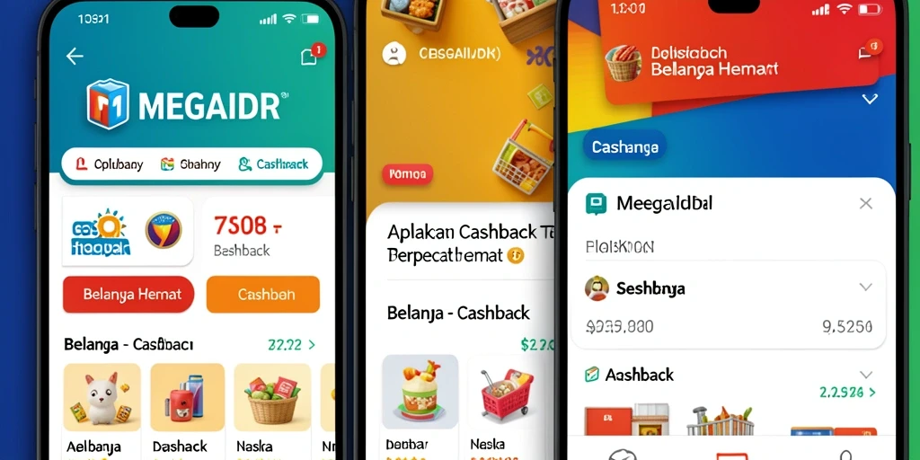 Tampilan antarmuka MEGAIDR untuk pengembalian Cashback yang mudah diakses.