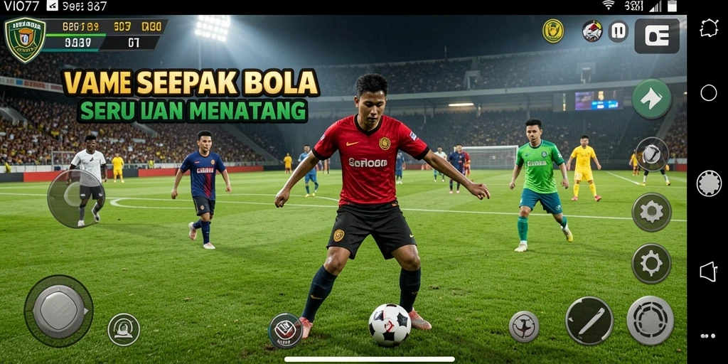 Antarmuka menarik permainan Sepak Bola VIO77