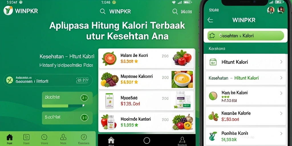 Tampilan antarmuka WINPKR yang ramah pengguna untuk Hitung Kalori.